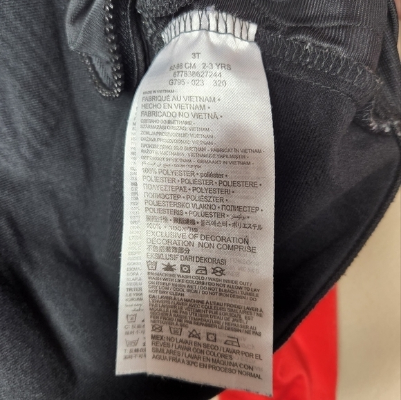 Nike Boys Lightweight Colorblocked Red Black Zip Up Jacket-Size 3T - Picture 6 of 6